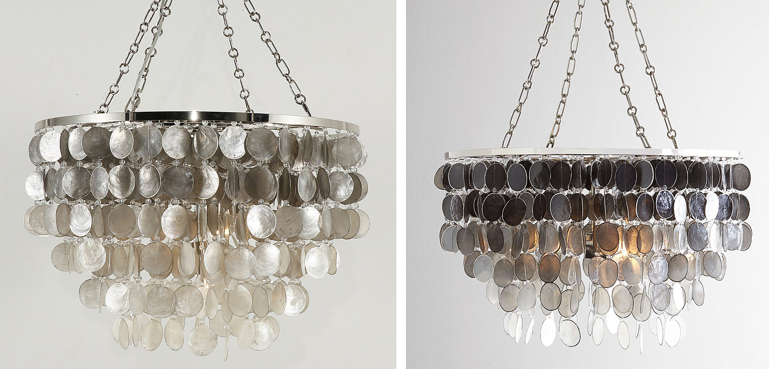 Люстра из ракушек SHELL Chandelier grey 61 Люстра из ракушек SHELL Chandelier grey 61 - Loft-Concept в Волгограде