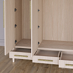 Большой Шкаф Primo Светлый дуб с 3 дверьми и 3 выдвижными ящиками варинант исполнения - 4 | Loft Concept в Волгограде