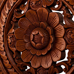 Панно из дерева круглое Flower Panel With Trees варинант исполнения - 2 | Loft Concept в Волгограде