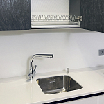 Угловой кухонный гарнитур Жемчужный белый Серый Clarke Kitchen Set White Grey варинант исполнения - 7 | Loft Concept в Волгограде