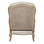 Кресло со спинкой из ротанга Ellie Rattan Armchair beige print flax варинант исполнения - 2 | Loft Concept в Волгограде