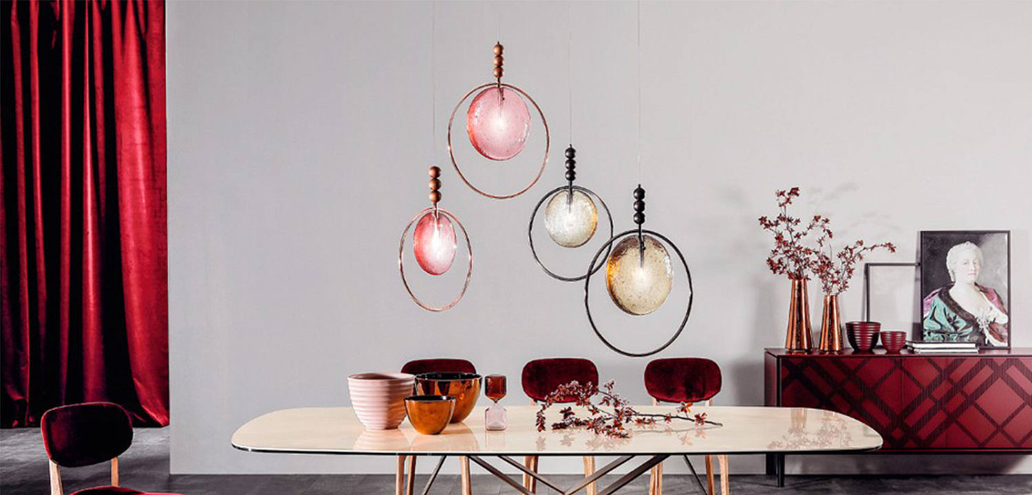 Подвесной светильник c цветным стеклом Tonin Casa Lampada Dreamy Подвесной светильник c цветным стеклом Tonin Casa Lampada Dreamy - Loft-Concept в Волгограде