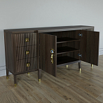 Большой Комод-буфет Elsa Dreams Walnut с ящиками варинант исполнения - 5 | Loft Concept в Волгограде