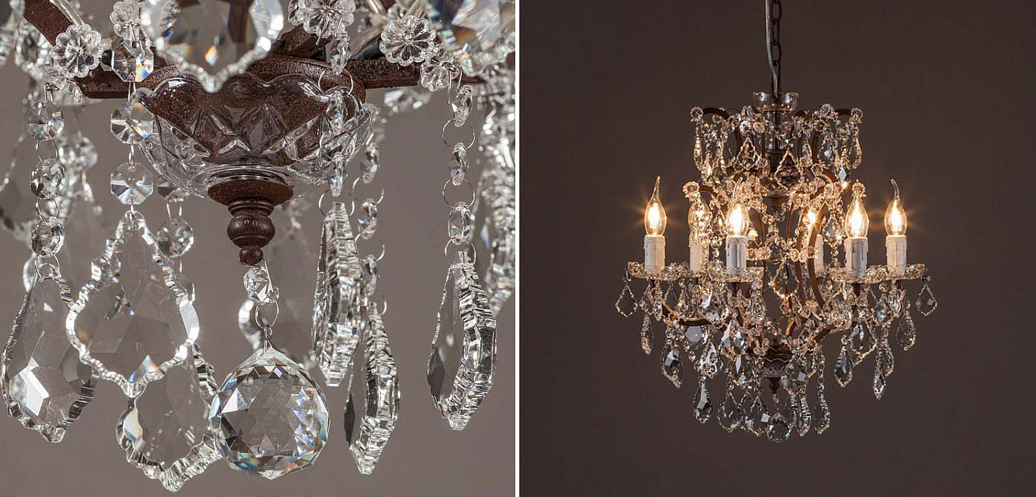 Люстра 19th c. Rococo IRON & CLEAR CRYSTAL Brown Chandelier 6 Люстра 19th c. Rococo IRON & CLEAR CRYSTAL Brown Chandelier 6 - Loft-Concept в Волгограде