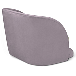 Барный стул со спинкой на 4-х деревянных ножках Сиреневый Велюр Ava Charm варинант исполнения - 3 | Loft Concept в Волгограде