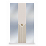 Шкаф трёхдверный с 2-мя зеркальными дверками Satin Furniture варинант исполнения - 3 | Loft Concept в Волгограде