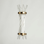 Подвесной светильник с цилиндрическим плафоном из прозрачных стеклянных трубок Nembus варинант исполнения - 5 | Loft Concept в Волгограде