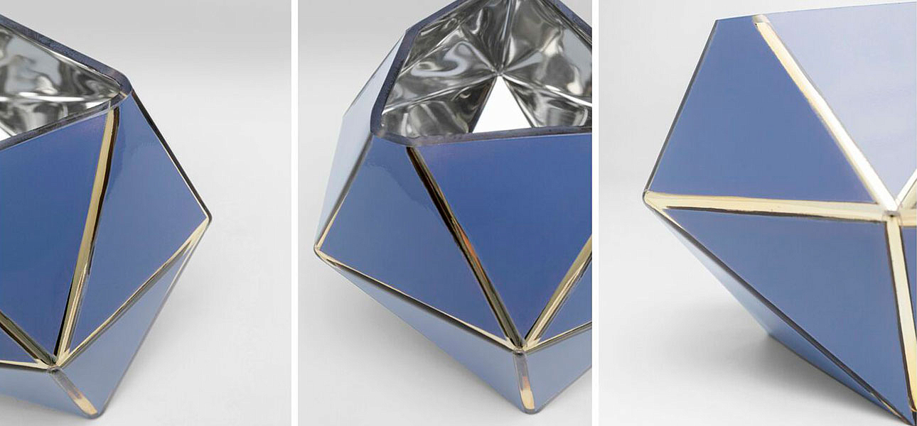 Ваза голубая Geometric projection Ваза голубая Geometric projection - Loft-Concept в Волгограде