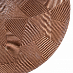 Кофейный столик с рельефной столешницей из металла Aplika Bronze варинант исполнения - 2 | Loft Concept в Волгограде