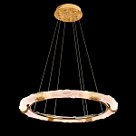 Люстра в форме кольца с золотым декором Warm Heavenly Light варинант исполнения - 5 | Loft Concept в Волгограде