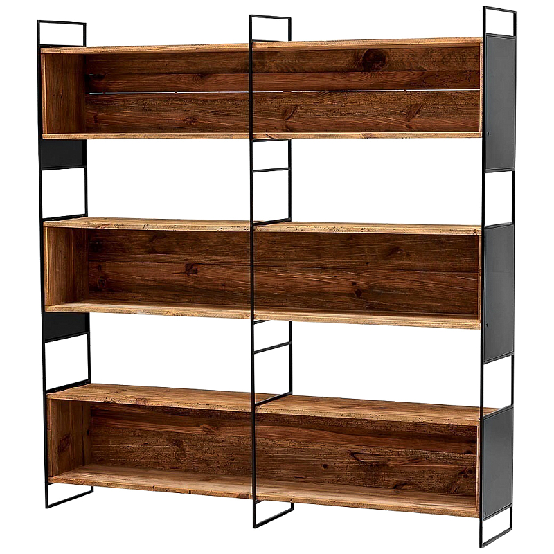 Стеллаж Coste Industrial Oak Rack Черный Древесина Стеллаж Coste Industrial Oak Rack Черный Древесина в Волгограде | Loft Concept