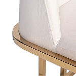 Стул обеденный велюровый кремовый с золотым каркасом Nobility варинант исполнения - 1 | Loft Concept в Волгограде