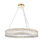 Люстра подвесная круглая из прозрачного хрусталя с золотым корпусом Selfsufficient варинант исполнения - 7 | Loft Concept в Волгограде