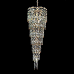Люстра многоярусная каскадная с хрустальными подвесками Roul Crystal Light варинант исполнения - 4 | Loft Concept в Волгограде