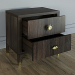 Тумба прикроватная с двумя ящиками Elsa Dreams Walnut варинант исполнения - 2 | Loft Concept в Волгограде