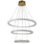 Многоярусная кольцевая люстра с хрустальным декором Gilbertine Crystals Ring Chandelier варинант исполнения - 2 | Loft Concept в Волгограде