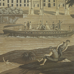 Обои ручная роспись Monuments of Paris Eau Forte on antique scenic Xuan paper варинант исполнения - 1 | Loft Concept в Волгограде