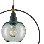 Подвесной светильник с прозрачным плафоном в тонком металлическом кругу Hanging Cascade Balls варинант исполнения - 1 | Loft Concept в Волгограде