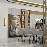 Бра в металлическом корпусе с рассеивателем из бежевого алебастра Cryptocrystalline Stone варинант исполнения - 2 | Loft Concept в Волгограде