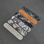 Бра с каменным основанием и 3-мя плафоном из стекла Shaw Marble Lighting варинант исполнения - 1 | Loft Concept в Волгограде