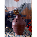 Ваза бордовая с 4-мя фактурными ручками Vase Burgundy Glaze варинант исполнения - 3 | Loft Concept в Волгограде