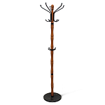 Вешалка напольная деревянная с черными металлическими крючками Noble Branches варинант исполнения - 1 | Loft Concept в Волгограде