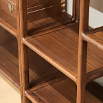 Стеллаж деревянный с полками для хранения Moon Walnut Furniture варинант исполнения - 3 | Loft Concept в Волгограде