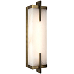 Бра со стеклянным плафоном имитация мрамора Tommaso Rectangular Bronze Marble Wall Lamp варинант исполнения - 1 | Loft Concept в Волгограде