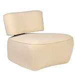Кресло бежевое без подлокотников с обивкой из ткани букле Space of Freedom варинант исполнения - 1 | Loft Concept в Волгограде