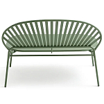 Зелёная скамья из стали Goodwin Metal Bench Green варинант исполнения - 3 | Loft Concept в Волгограде