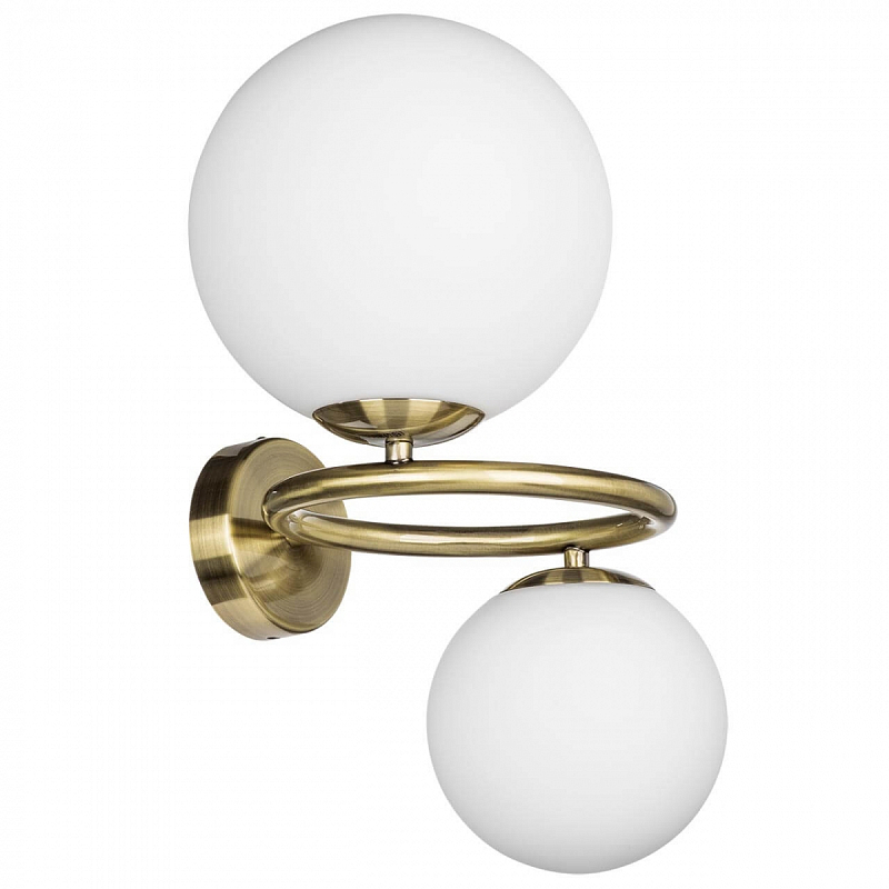 Бра Bubbles on Ring Sconces Белый Латунь в Волгограде | Loft Concept 