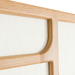 Ширма из массива дуба и ткани Arcuri Screen варинант исполнения - 5 | Loft Concept в Волгограде