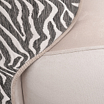 Кресло без подлокотников бежевое с принтом Macrocosm варинант исполнения - 2 | Loft Concept в Волгограде