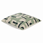 Подушка декоративная зеленого цвета с геометрическим рисунком Divine Abstractions варинант исполнения - 1 | Loft Concept в Волгограде