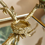 Подсвечник с двумя попугаями из фарфора на бронзовой ветке Eden Garden варинант исполнения - 4 | Loft Concept в Волгограде