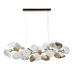 Люстра с белыми и золотистыми цветами G9 Dahlia Flowers Lamp варинант исполнения - 3 | Loft Concept в Волгограде