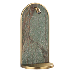 Настенный светильник зеленого цвета с бронзовой рамкой овальной формы с полкой Herbarium  варинант исполнения - 1 | Loft Concept в Волгограде