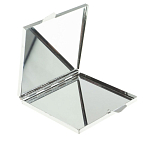 Зеркало двухстороннее квадратное из натурального камня Змеевик с декоративной вставкой в виде ящерицы Silver Stone Mirrors варинант исполнения - 3 | Loft Concept в Волгограде