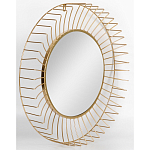 Зеркало круглое настенное в металлической оправе Modern Mirror Space варинант исполнения - 2 | Loft Concept в Волгограде