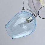 Люстра каскадная с 9-ю разноцветными стеклянными плафонами Kaleido варинант исполнения - 5 | Loft Concept в Волгограде