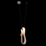 Подвесной светильник белого цвета с изогнутым плафоном Flow Loop варинант исполнения - 3 | Loft Concept в Волгограде