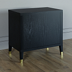 Прикроватная тумбочка с полкой Elsa Dreams Black варинант исполнения - 4 | Loft Concept в Волгограде