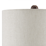 Настольная лампа из мрамора с тканевым абажуром Seductress варинант исполнения - 2 | Loft Concept в Волгограде