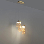 Подвесной светильник волнистой формы из фактурного стекла Wave варинант исполнения - 4 | Loft Concept в Волгограде