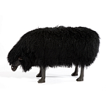 Банкетка Овечка черная Sheep Bench Black head down варинант исполнения - 1 | Loft Concept в Волгограде