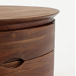 Прикроватный столик из дерева с 2-мя ящиками Moon Walnut Furniture варинант исполнения - 5 | Loft Concept в Волгограде