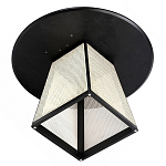 Обеденный стол с круглой чёрной столешницей и плетёным основанием Savanna Round Table варинант исполнения - 2 | Loft Concept в Волгограде