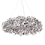 Люстра подвесная круглая с многочисленными металлическими круглыми элементами Terzani Argent варинант исполнения - 1 | Loft Concept в Волгограде