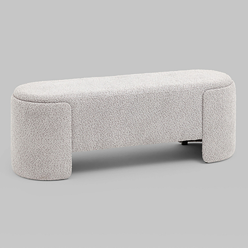 Банкетка Taks букле светло-серый Серый в Волгограде | Loft Concept 