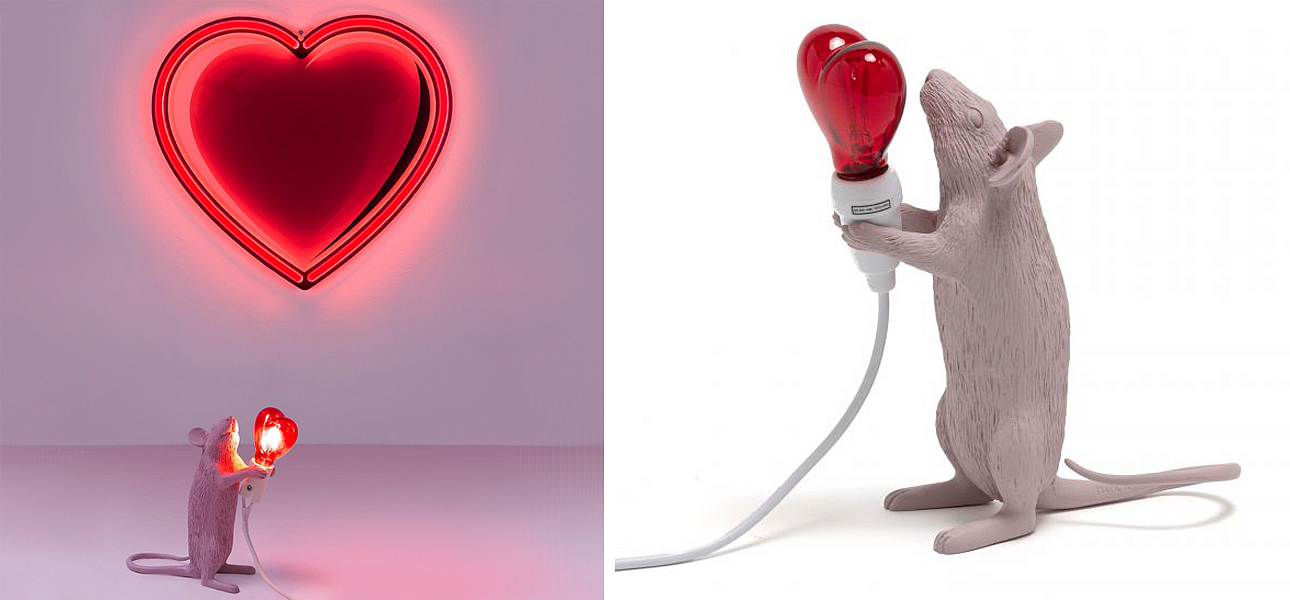 Настольная лампа Seletti Mouse Step Love USB Настольная лампа Seletti Mouse Step Love USB - Loft-Concept в Волгограде